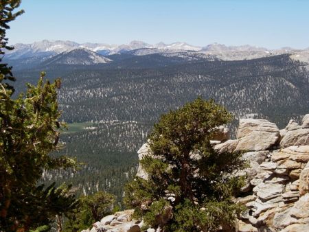 view looking at Great Western Divide 